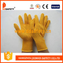 Guantes de seguridad con guante de punto, algodón 10, color amarillo, guante - Dck610